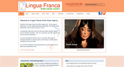 Desktop Screenshot of linguafrancamusic.co.uk