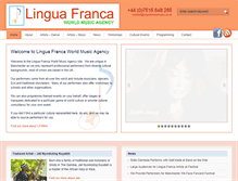 Tablet Screenshot of linguafrancamusic.co.uk